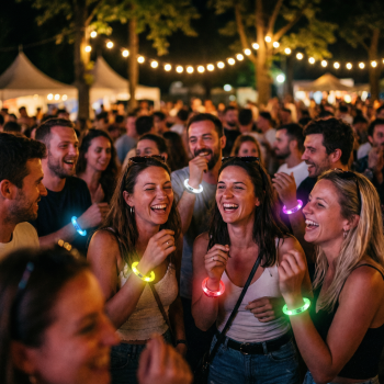 LED Leuchtarmband-Set: 12 Stück (6 Farben) - Vielseitiges Glowstick-Armband für Kinderpartys, Geburtstage, Fasching, Halloween & mehr - Perfektes Geschenk!
